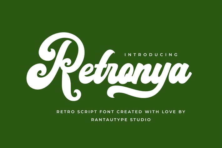 Retronya Retro Script Font