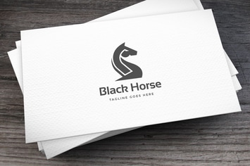 Black Horse Logo Template
