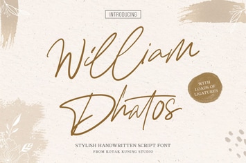 William Dhatos - Modern Signature Font