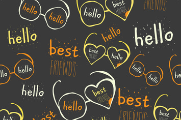 Seamless pattern with eyeglasses