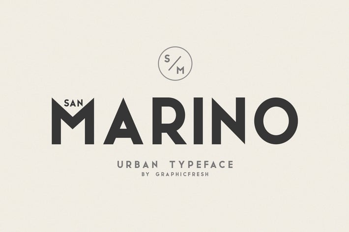 San Marino // Four Font Files