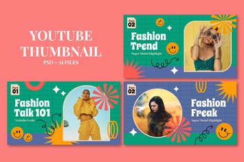 Fashion Talk – Youtube Thumbnail Template Pack