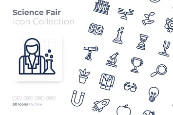 Science Fair Outline Icon