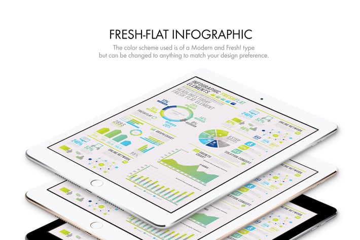 FRESH FLAT INFOGRAPHIC