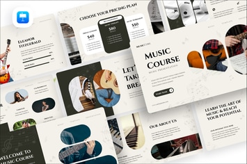 Music Course Keynote Presentation Template