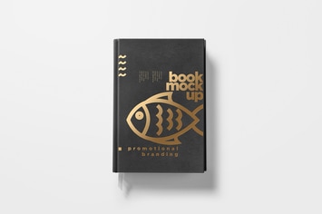 5 Hardcover Book Design Mockups