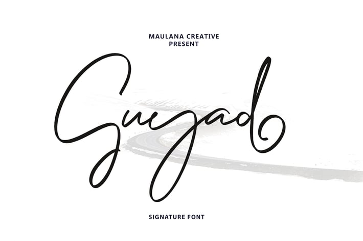 Guyad Signature Brush Font