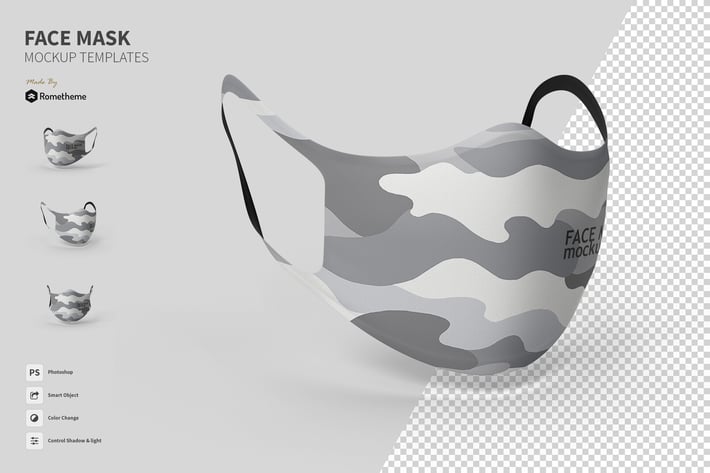 Face Mask vol.01 - Mockup