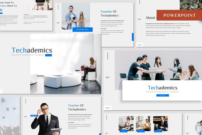 Techademics - Education Powerpoint Template