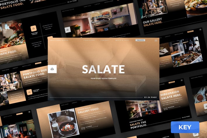 Salate - Food Keynote Presentation Template