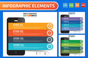 Mobile Phone Infographics design