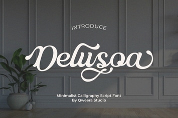 Delusoa - Modern Script Logo Font