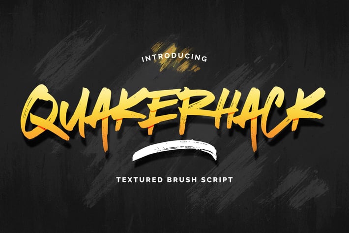 Quakuerhack - Textured Brush Script
