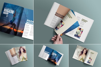 Open Magazine Mockups