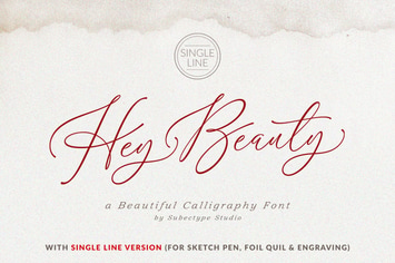 Hey Beauty - Modern Calligraphy Font