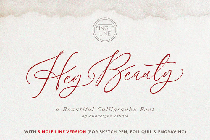 Hey Beauty - Modern Calligraphy Font