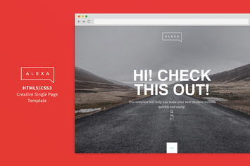 Alexa - Creative Single Page Template