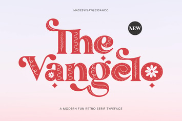 The Vangelo Modern Fun Retro Serif Font