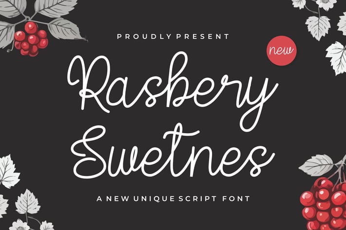 Rasbery Swetnes || Unique Script Font