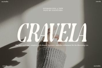 Cravela - Logo Modern Serif