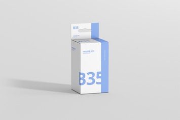 Box Mockup - Small Rectangle Size with Hanger