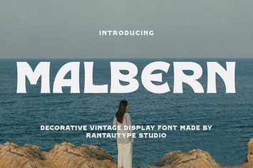 Malbern Vintage Decorative Font