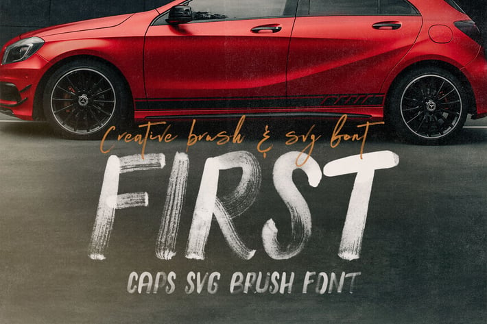 First Brush & SVG Font