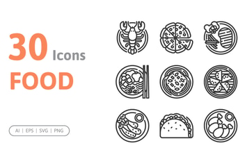 30 Food Icons