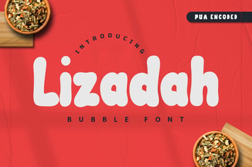 Lizadah - Bubble Font