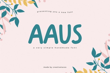 Aaus Handmade Brush Font