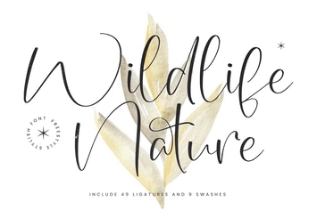 Wildlife Nature Freestyle Stylish Font
