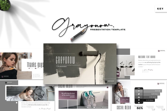 Grayonow - Keynote Template
