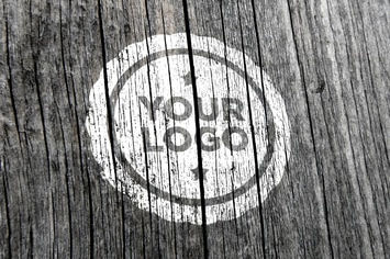 Wood Logo Mockup 003