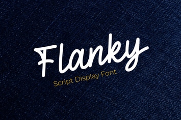 Flanky - Script Display Font