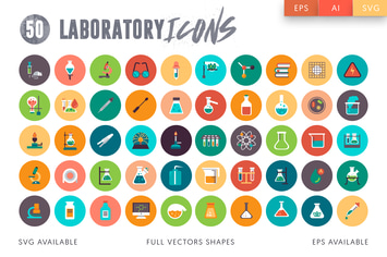50 Laboratory icons