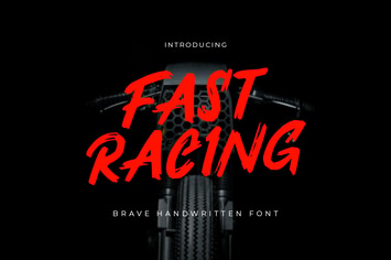 Fast Racing - Brave Handwritten Font