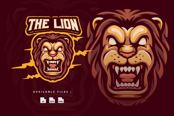 Lion Mascot Logo