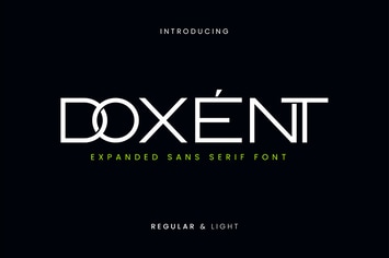 Doxent Expanded Sans Serif Font