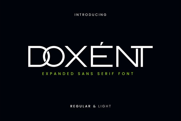 Doxent Expanded Sans Serif Font