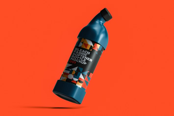 Bleach Fabric Softener Bottle Mockup 001