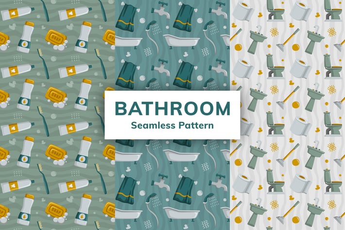 Bathroom Seamless Pattern