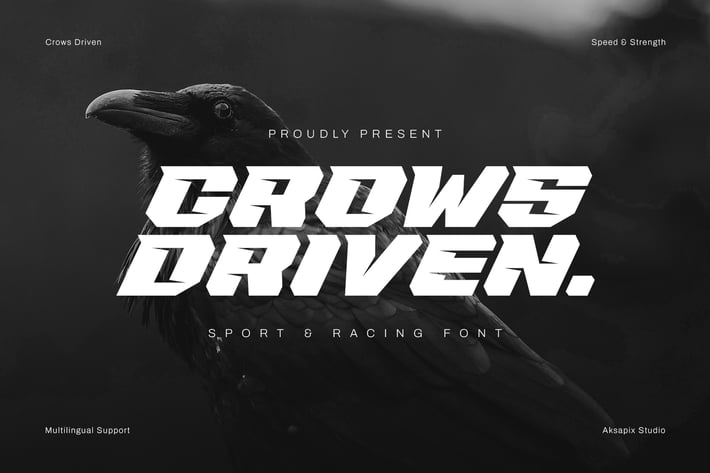 Crows Driven - Sport and Racing Font