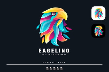 Colorful Eagle Logo Template