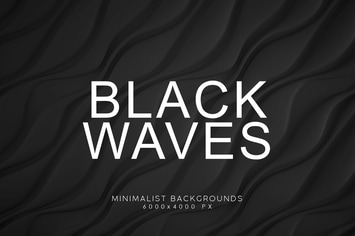 Black Minimalist Wave Backgrounds 3
