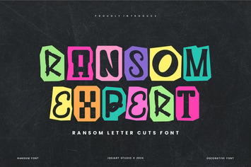 Ransom Expert - Ransom Letter Cuts Font