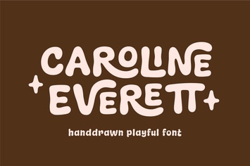 Caroline Everett - Handdrawn Font