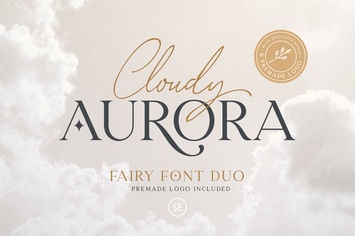 Cloudy Aurora - Font Duo (+LOGOS)
