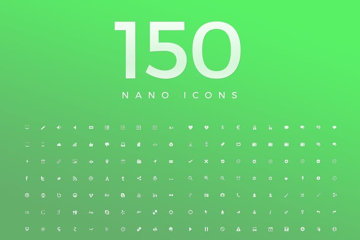 150 Nano Vector Icons 2