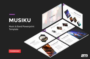 Musiku - Music And Band Powerpoint Template