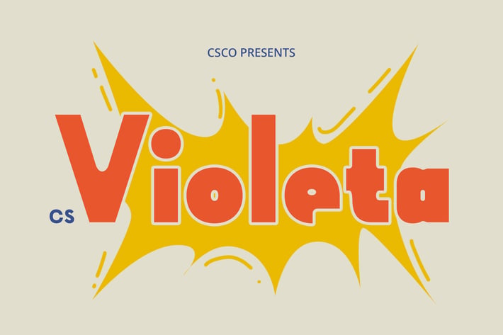 CS Violeta – Retro Font